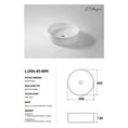 Load image into Gallery viewer, CLAYA Luna-40 405mm Above Counter Round Basin – Matte White
