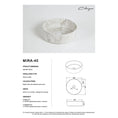 Load image into Gallery viewer, CLAYA Mira 40 Ceramic Above Counter Basin – Matte White Carrara Marble
