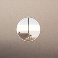 Load image into Gallery viewer, Brushed copper round LED bathroom mirror product view
