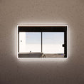 Load image into Gallery viewer, Front & Back-Lit Framed Rectangle LED Mirror in Brushed Copper - 600mm | 900mm | 1200mm | 1500mm
