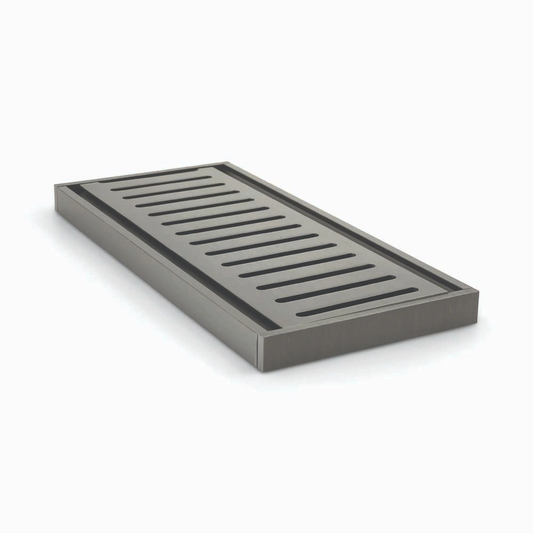 Muses Ezy Flow Floor Grate 100*100*14mm(Maximum 5600mm, 80mm Waste) - Gunmetal Grey (Copy)