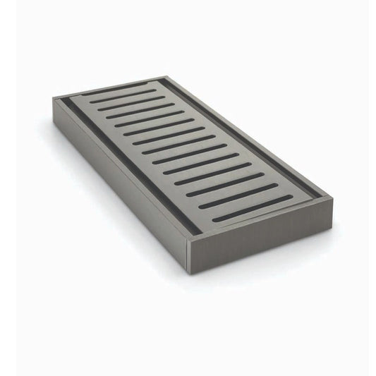Muses Ezy Flow Floor Grate 100*100*21mm(Maximum 5600mm, 80mm Waste) - Gunmetal Grey