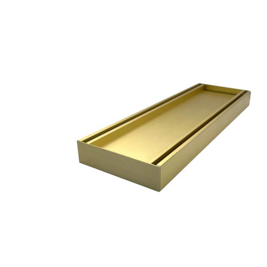 Muses Ezy Flow Tile Insert Grate 100*100*21mm(Maximum 5600mm, 80mm Waste) - Brushed Gold