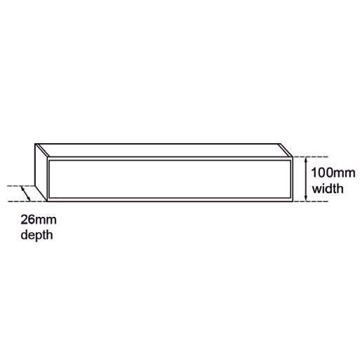 Muses Ezy Flow Tile Insert Grate 100*100*26mm(Maximum 5600mm, 80mm Waste) - Gunmetal Grey