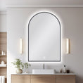 Load image into Gallery viewer, Carysil Arch Gunmetal Frame Backlit LED Mirror 600 × 900 mm
