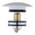 Load image into Gallery viewer, Solid Brass Universal Pop-Up Waste with Overflow - Matte White
