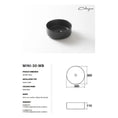 Load image into Gallery viewer, CLAYA Mini-30 Round Ceramic Basin - 300mm Compact Above Counter - Matte Black

