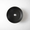 Load image into Gallery viewer, CLAYA Mini-30 Round Ceramic Basin - 300mm Compact Above Counter - Matte Black
