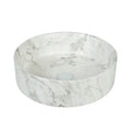 Load image into Gallery viewer, CLAYA Mira 40 Ceramic Above Counter Basin – Matte White Carrara Marble
