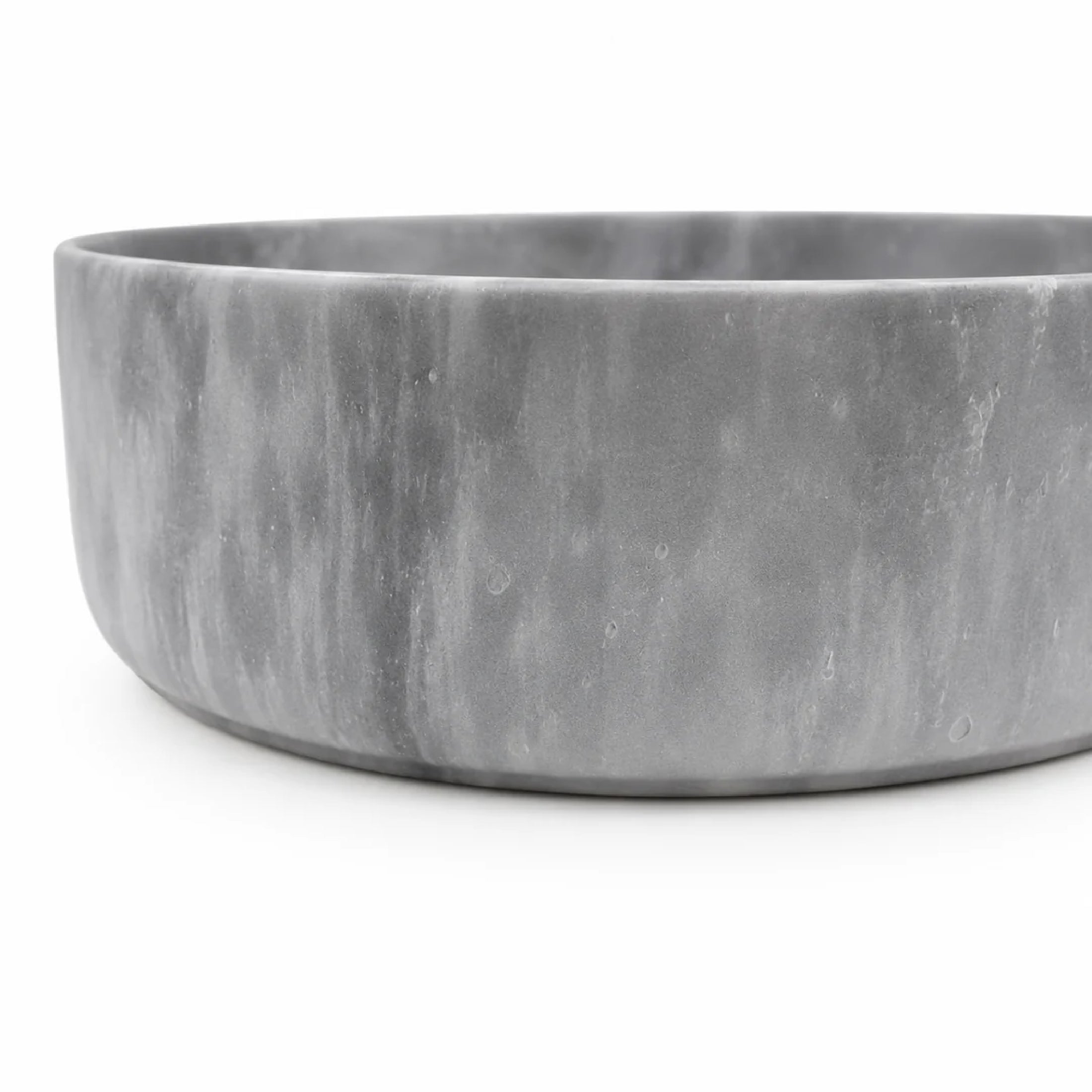 CLAYA MOON-40 Ceramic Round Above Counter Basin – Matte Grey Marble