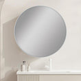 Load image into Gallery viewer, Carysil round bathroom mirror with nickel frame
