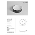 Load image into Gallery viewer, CLAYA Nova-36 Round Ceramic Above Counter Basin - Matte White
