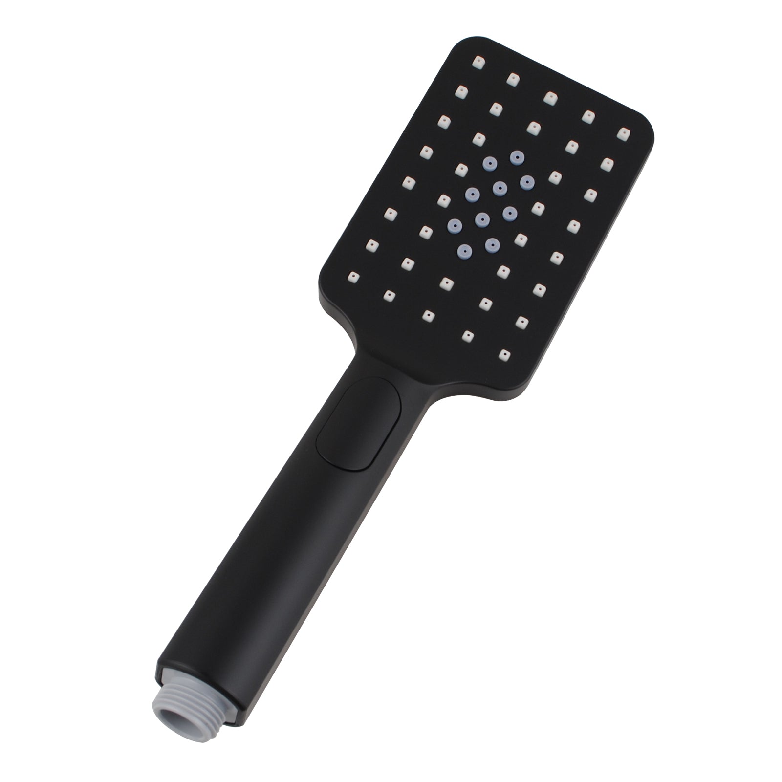 ABS 3 Functions Handheld Shower Head Square - Black