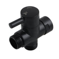 Load image into Gallery viewer, Brass Round Toilet Bidet Spray Diverter - Black
