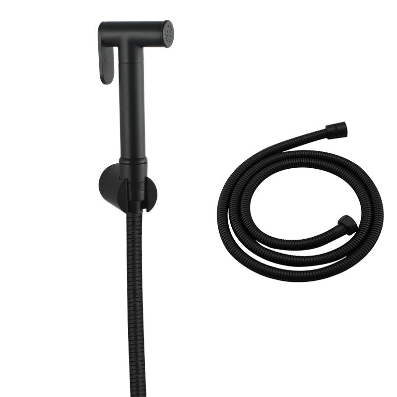 Brass Round Toilet Bidet Spray - Black