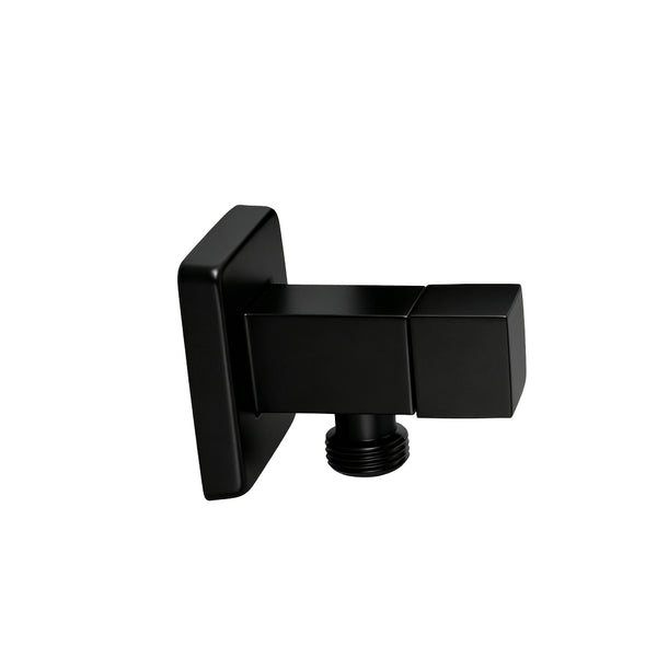 Brass Washing Machine Square Taps One Piece - Black