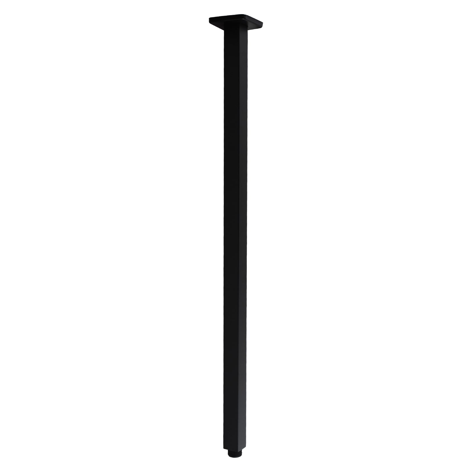 Stainless Steel 600mm Square Ceiling Shower Arm – Black