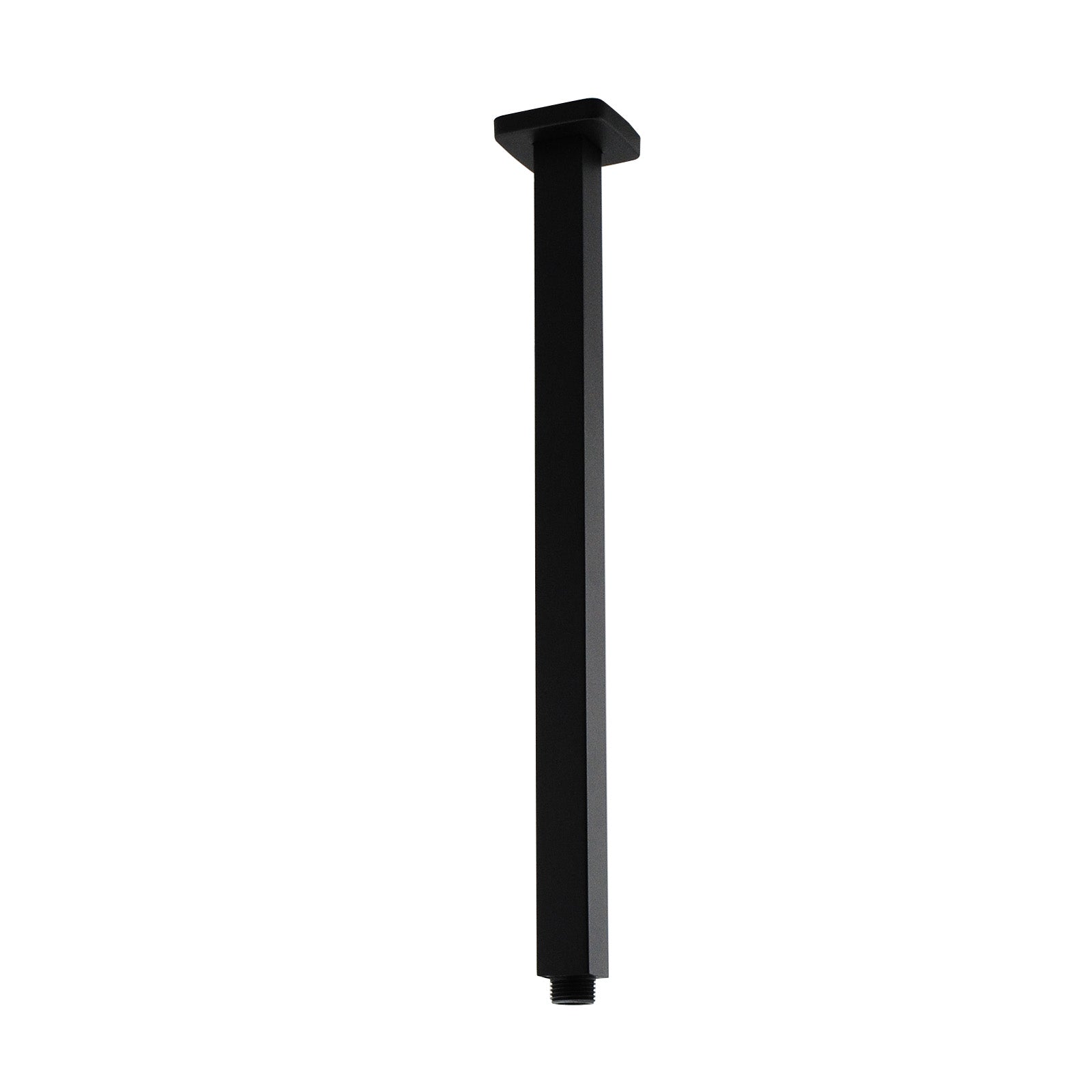 Stainless Steel 400mm Square Ceiling Shower Arm – Black