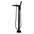 Load image into Gallery viewer, Solid Brass Freestanding Bath Tap with Handheld Shower - Black
