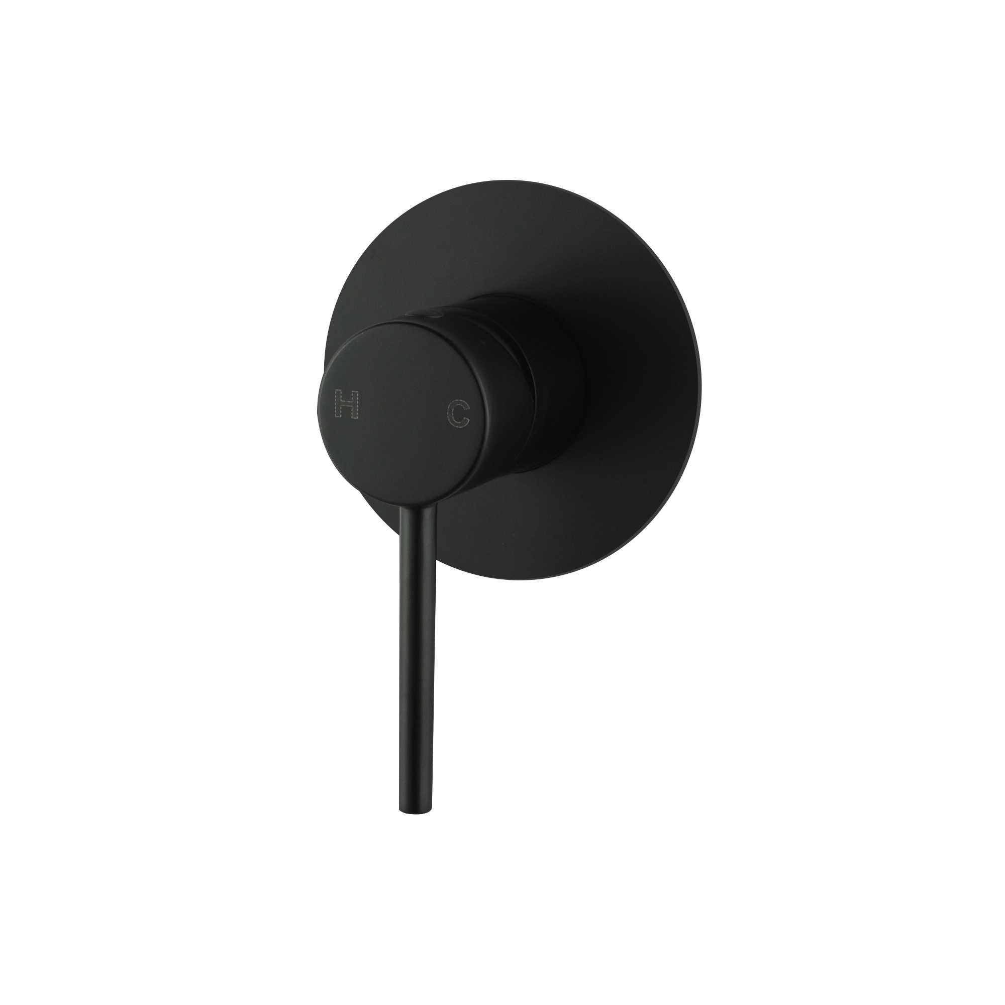 Solid Brass Wall Mixer - Black - LUCID PIN