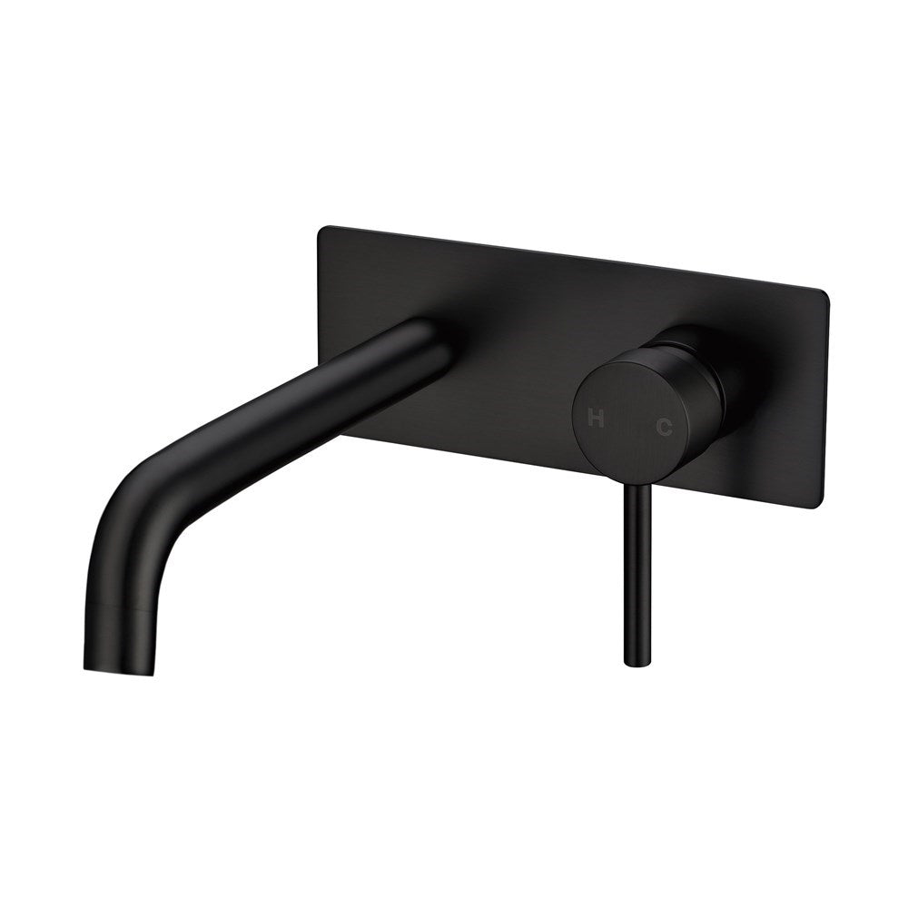 Solid Brass Spout Mixer - Black - LUCID PIN