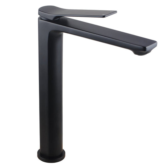 Solid Brass Tall Basin Mixer - Black - RUSHY