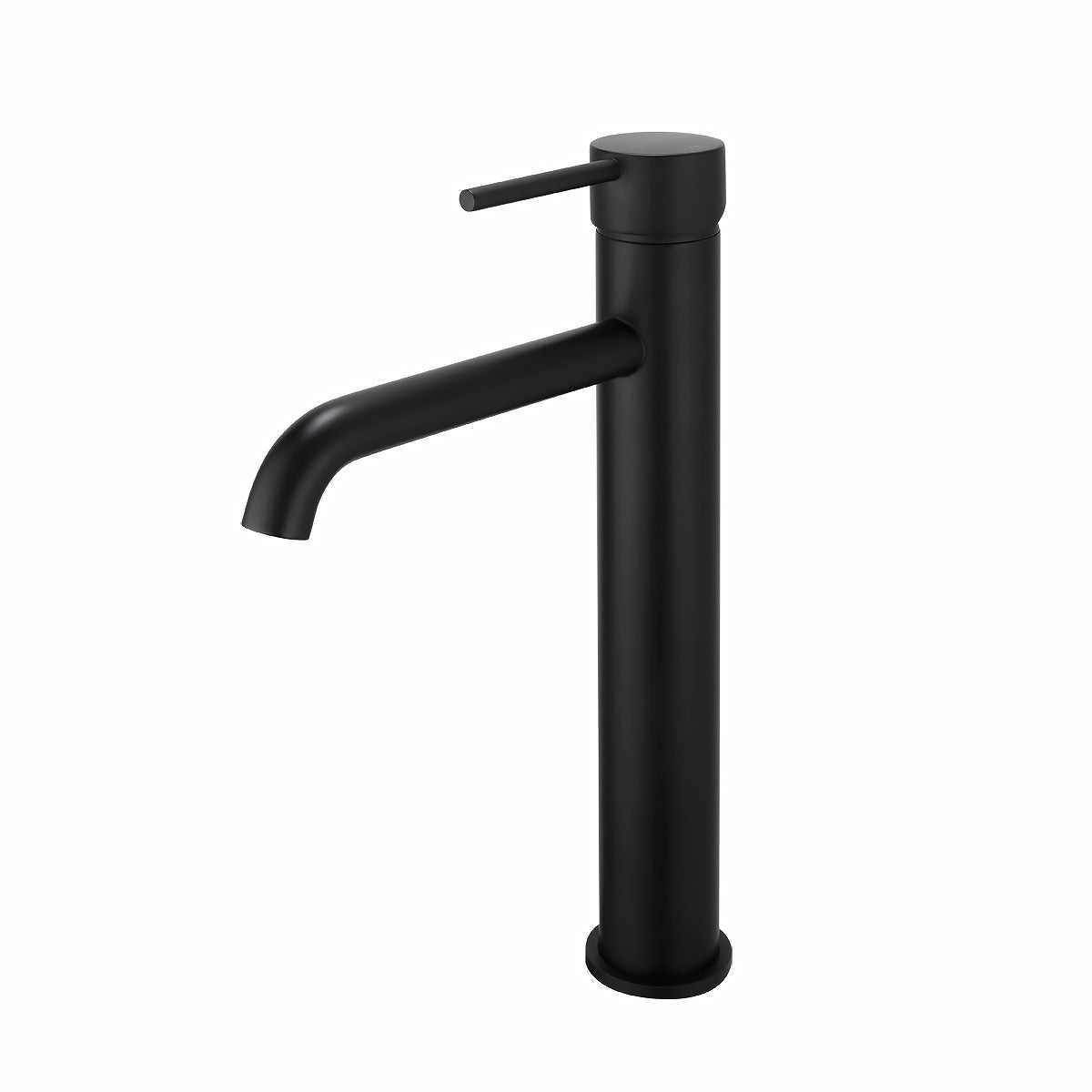 Solid Brass Tall Basin Mixer - Black - LUCID PIN