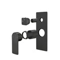 Load image into Gallery viewer, Solid Brass Wall Mixer Tap with Diverter Trim Kit (Match CLPD) - Black | VOG
