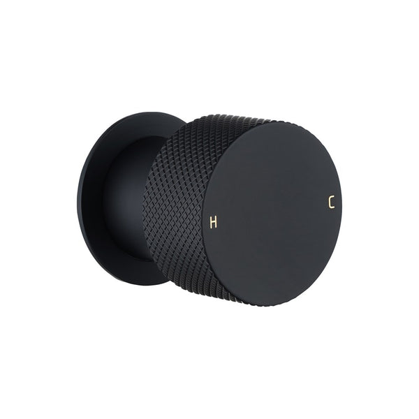 Knurled Wall Mixer Handle Only (Match CLPM) – Black | MOON