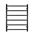 Load image into Gallery viewer, Stainless Steel Heated Towel Rack 6 Bars Round - Black
