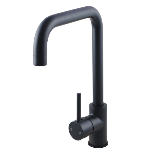 Solid Brass Standard Bauhaus Kitchen Mixer - Black