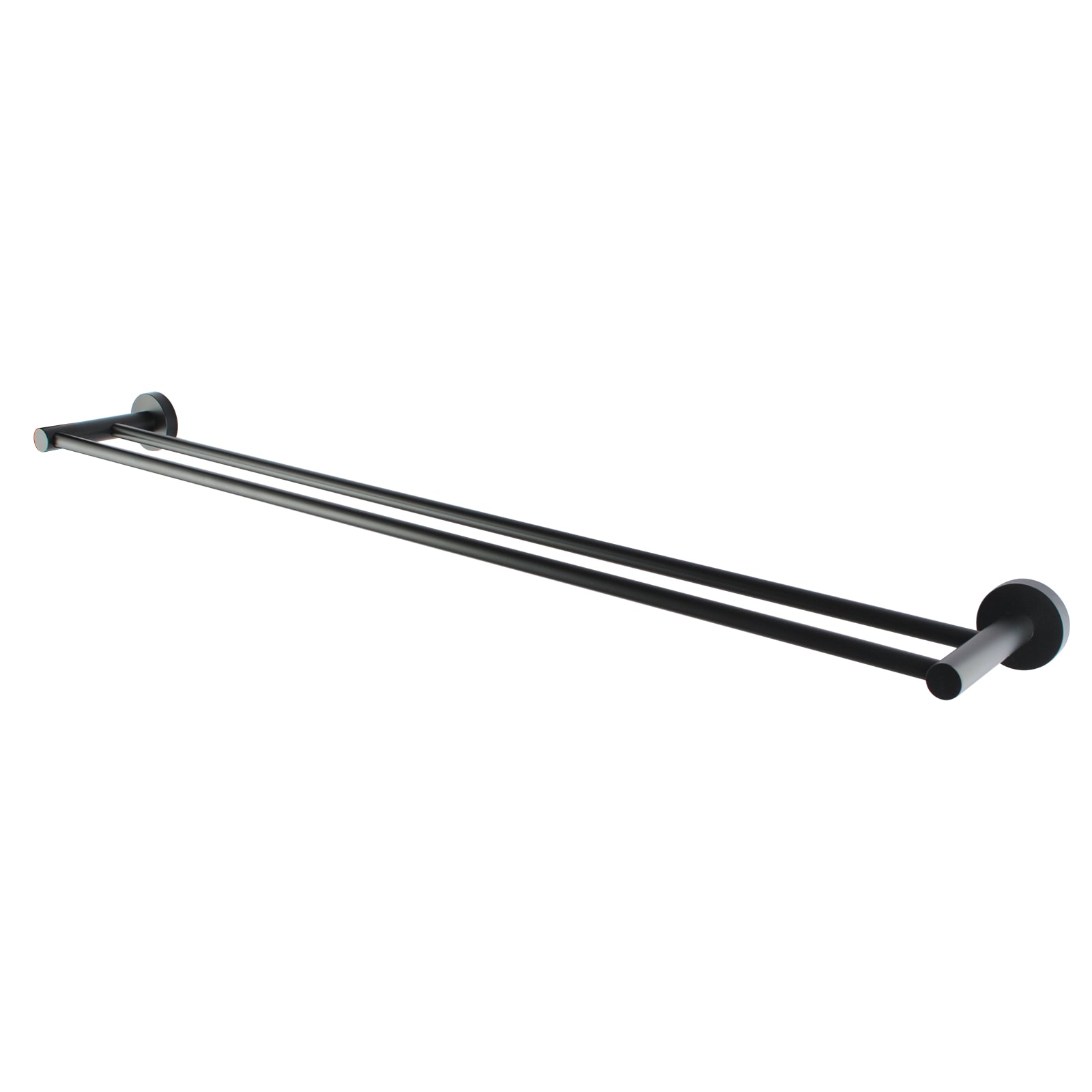 Stainless Steel 790mm Double Towel Rail - Black - LUCID PIN