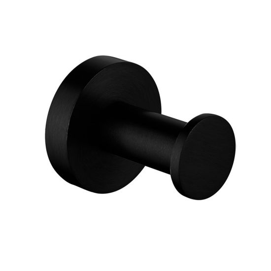 Stainless Steel Robe Hook - Black - LUCID PIN