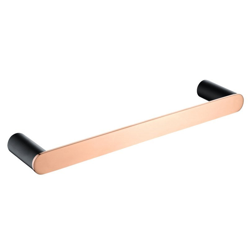 Stainless Steel Hand Towel Rail - Black and Rose Gold - RUSHY