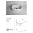 Load image into Gallery viewer, CLAYA Oval-46 Oval Ceramic Above Counter Basin – 460mm Gloss White
