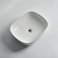 Load image into Gallery viewer, CLAYA Oval-48 Oval Ceramic Above Counter Basin – 485mm Matte White
