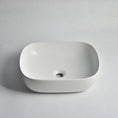 Load image into Gallery viewer, CLAYA Oval-48 Oval Ceramic Above Counter Basin – 485mm Matte White
