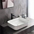 Load image into Gallery viewer, CLAYA Oval-50 Oval Ceramic Above Counter Basin – 500mm Gloss White
