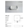 Load image into Gallery viewer, CLAYA Oval-50 Oval Ceramic Above Counter Basin – 500mm Gloss White
