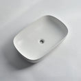 Load image into Gallery viewer, CLAYA Oval-60 Oval Ceramic Above Counter Basin – 610mm Matte White
