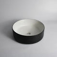 Load image into Gallery viewer, CLAYA Luna-36 Above Counter Round Basin – Textured Matte Black
