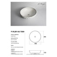 Load image into Gallery viewer, CLAYA Polar-40 Ruby Ceramic Above Counter Basin – Texture White
