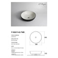 Load image into Gallery viewer, CLAYA Polar-Wavy-40 Round Ceramic Above Counter Basin - Textured Matte Black
