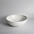Load image into Gallery viewer, CLAYA Polar-Wavy-40 Round Ceramic Above Counter Basin - Textured Matte White
