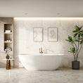 Load image into Gallery viewer, PILATO Series Slim Edge Freestanding Acrylic Bathtub alternate view
