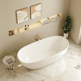 Load image into Gallery viewer, PILATO Series Slim Edge Freestanding Acrylic Bathtub side view

