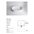 Load image into Gallery viewer, CLAYA Pill-56 Ceramic 560mm Above Counter Basin – Gloss White
