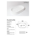 Load image into Gallery viewer, CLAYA Pill-60 Fluted Ceramic 605mm Above Counter Basin – Gloss White
