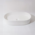 Load image into Gallery viewer, CLAYA Pill-60 Fluted Ceramic 605mm Above Counter Basin – Matte White
