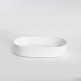 Load image into Gallery viewer, CLAYA Pill-60 Fluted Ceramic 605mm Above Counter Basin – Gloss White
